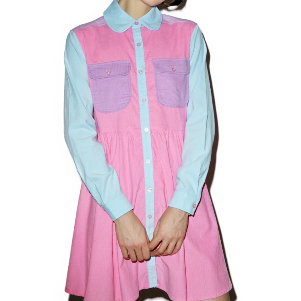 Authentic Lazy Oaf Pastel Corduroy Dress